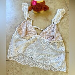 Edikted Lace Tank Lace Straps Open Back